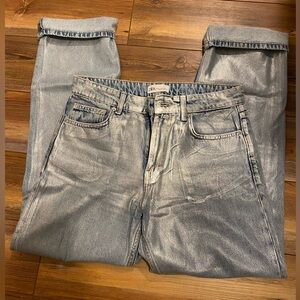 ZARA Metallic Jeans